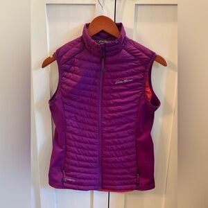Eddie Bauer Stormdown 800 Magenta Vest Size XS
